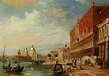 Della Wall Art - Santa Maria Della Salute from the Dodges Palace Venice